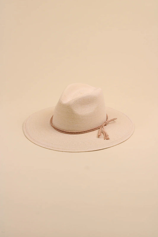 Cabo Fine Palm Leaf Rancher - White