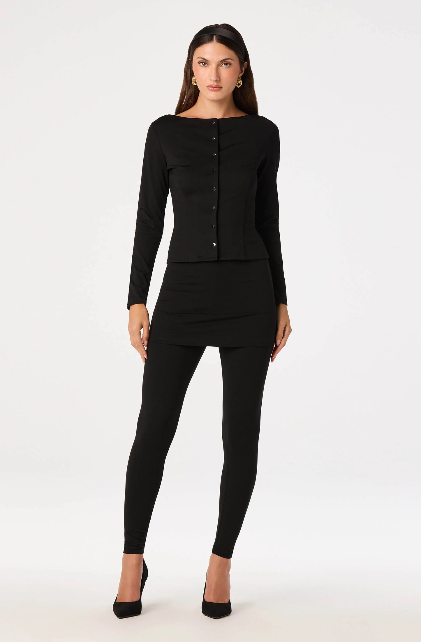 Molly Boat-Neck Knit Top