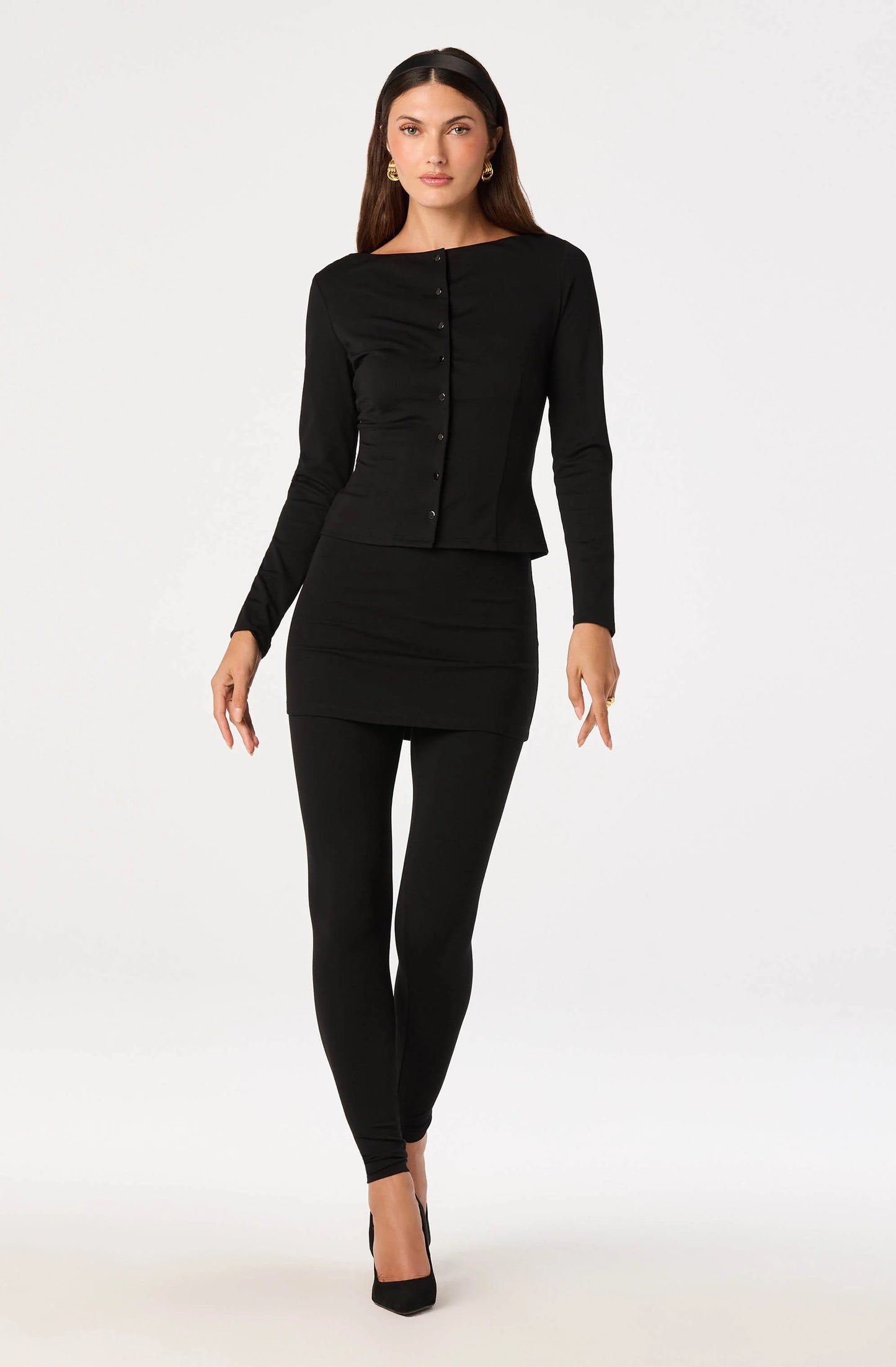 Molly Boat-Neck Knit Top