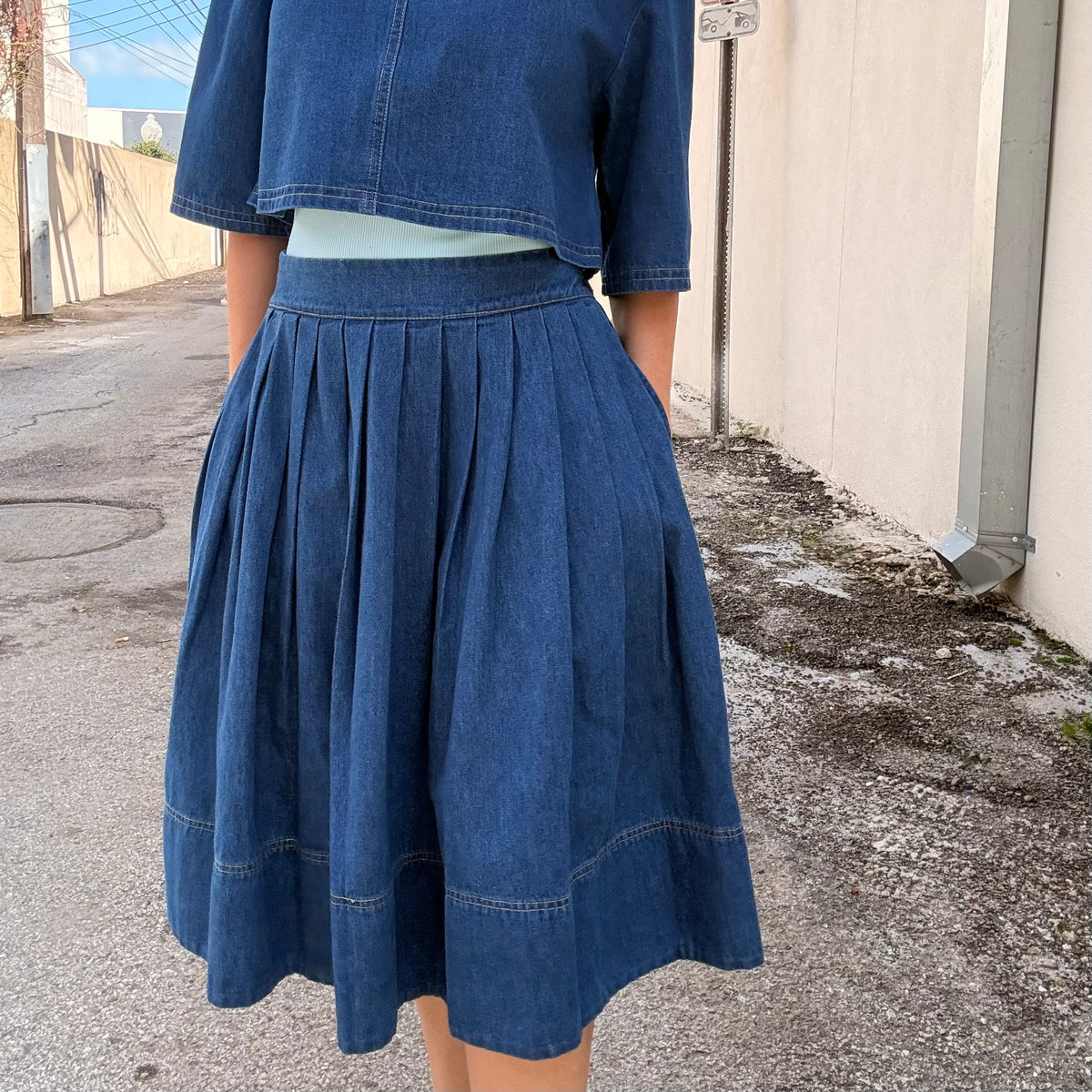 Blue Moon Denim Skirt (part of a set)