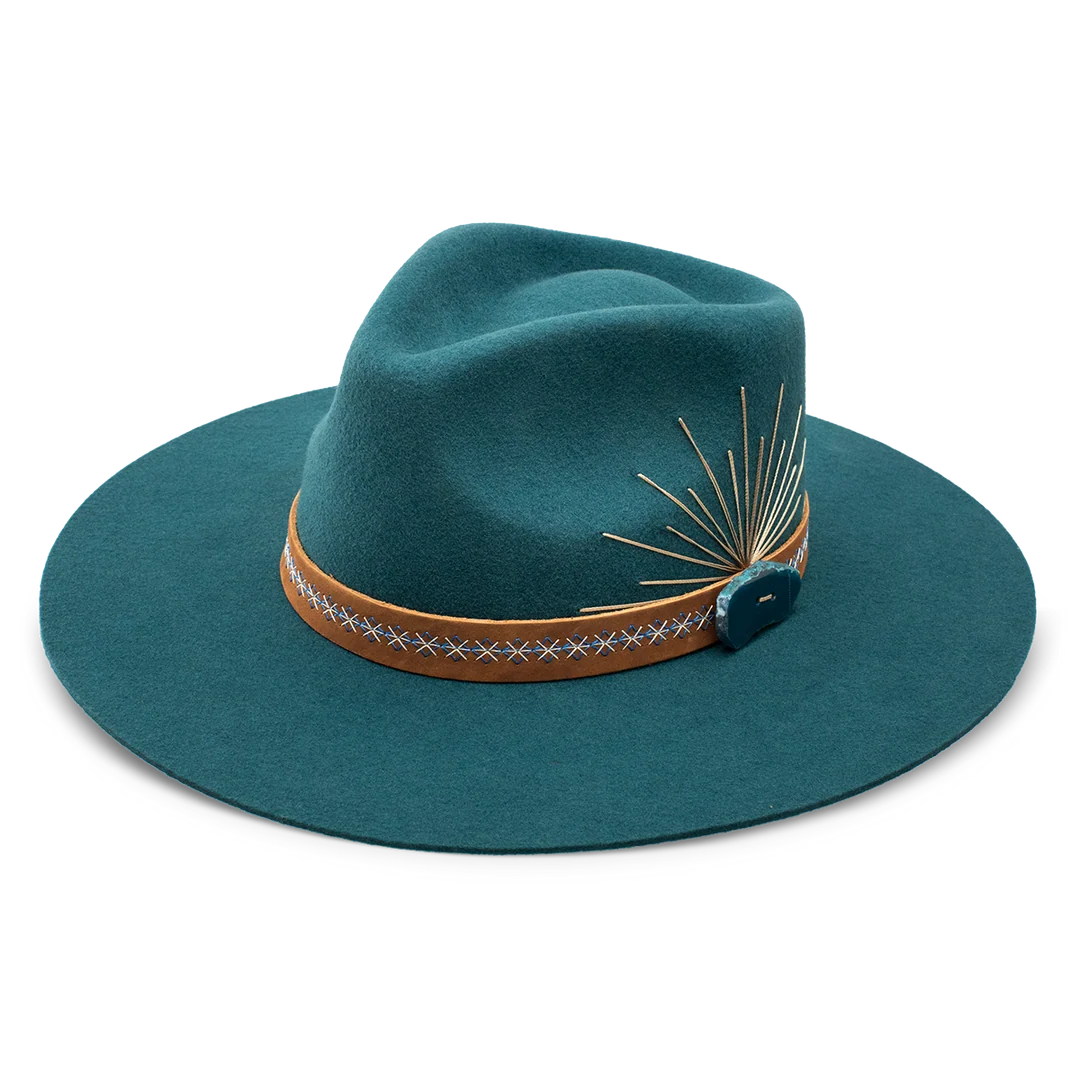 Bayou Belle Teal Charlie 1 Horse Hat