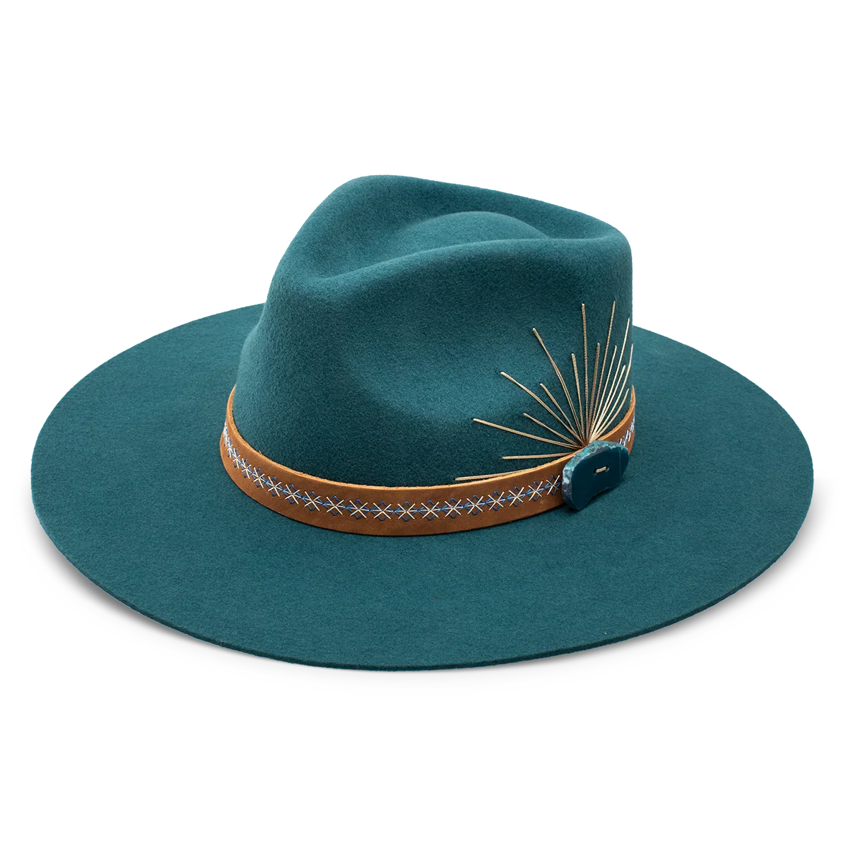 Bayou Belle Teal Charlie 1 Horse Hat