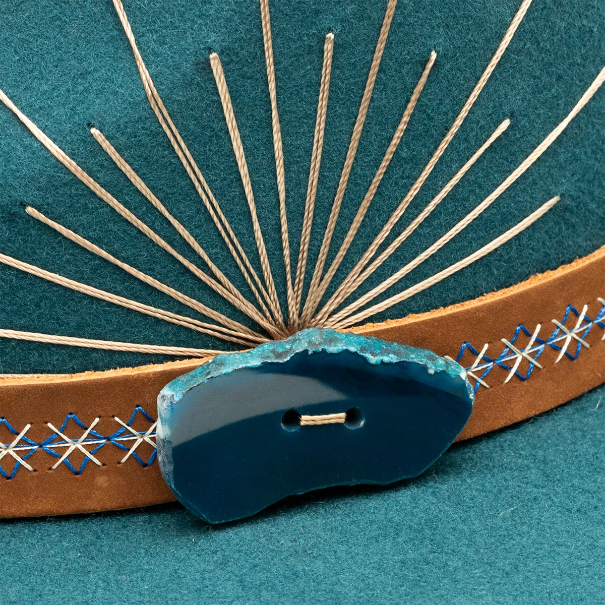 Bayou Belle Teal Charlie 1 Horse Hat