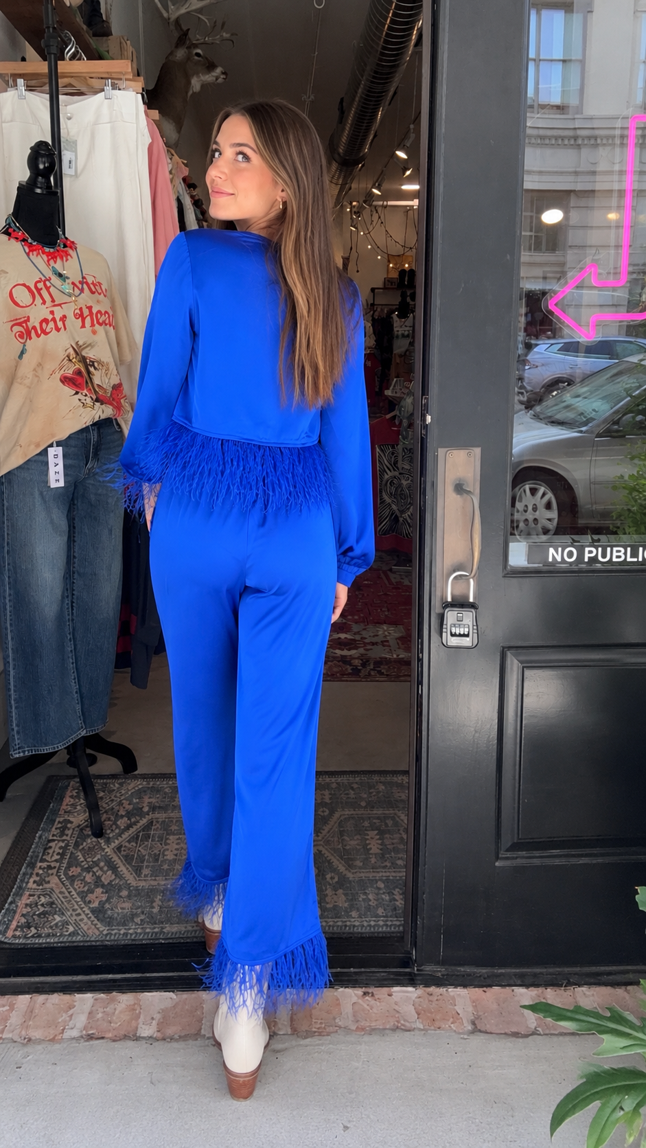 Blue Hour Feather Pants (part of a set)
