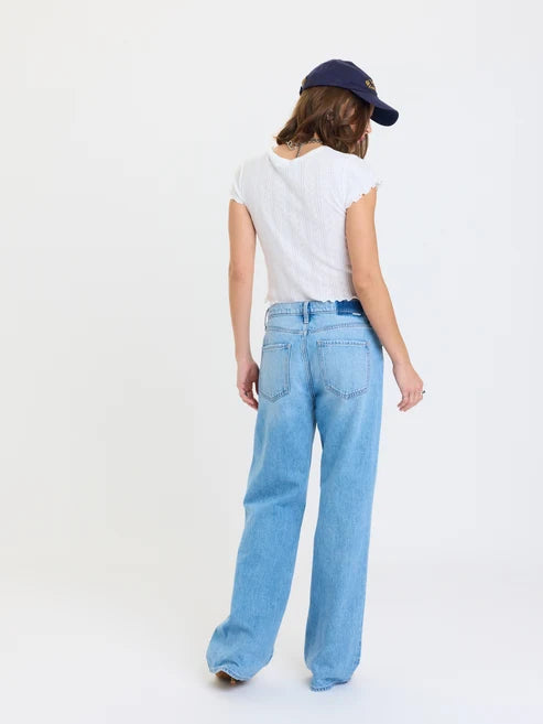 2k Mid Rise Relaxed Baggy Pant in Pulse - Daze Denim
