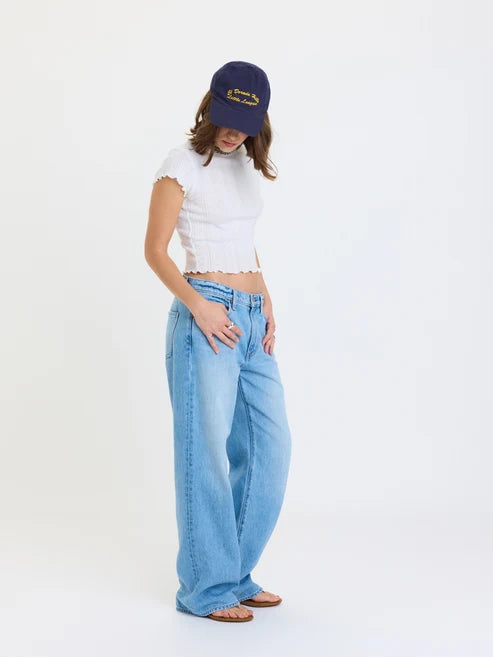 2k Mid Rise Relaxed Baggy Pant in Pulse - Daze Denim