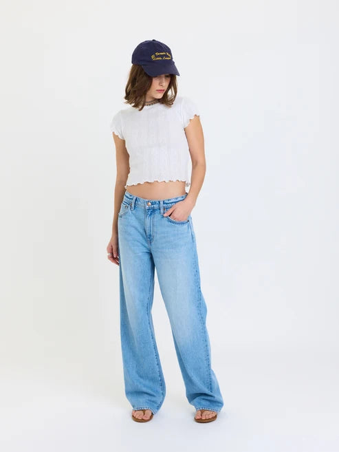 2k Mid Rise Relaxed Baggy Pant in Pulse - Daze Denim