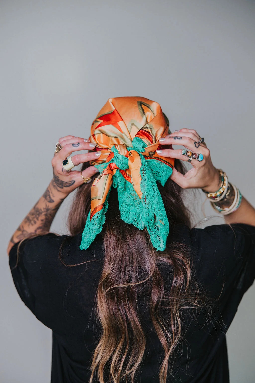 Love Thy Neighbor Satin Bandana