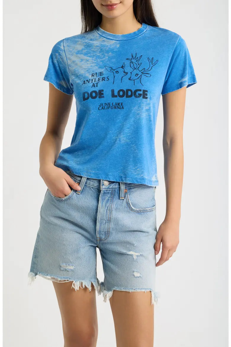 Doe Lodge Graphic Burnout Tee