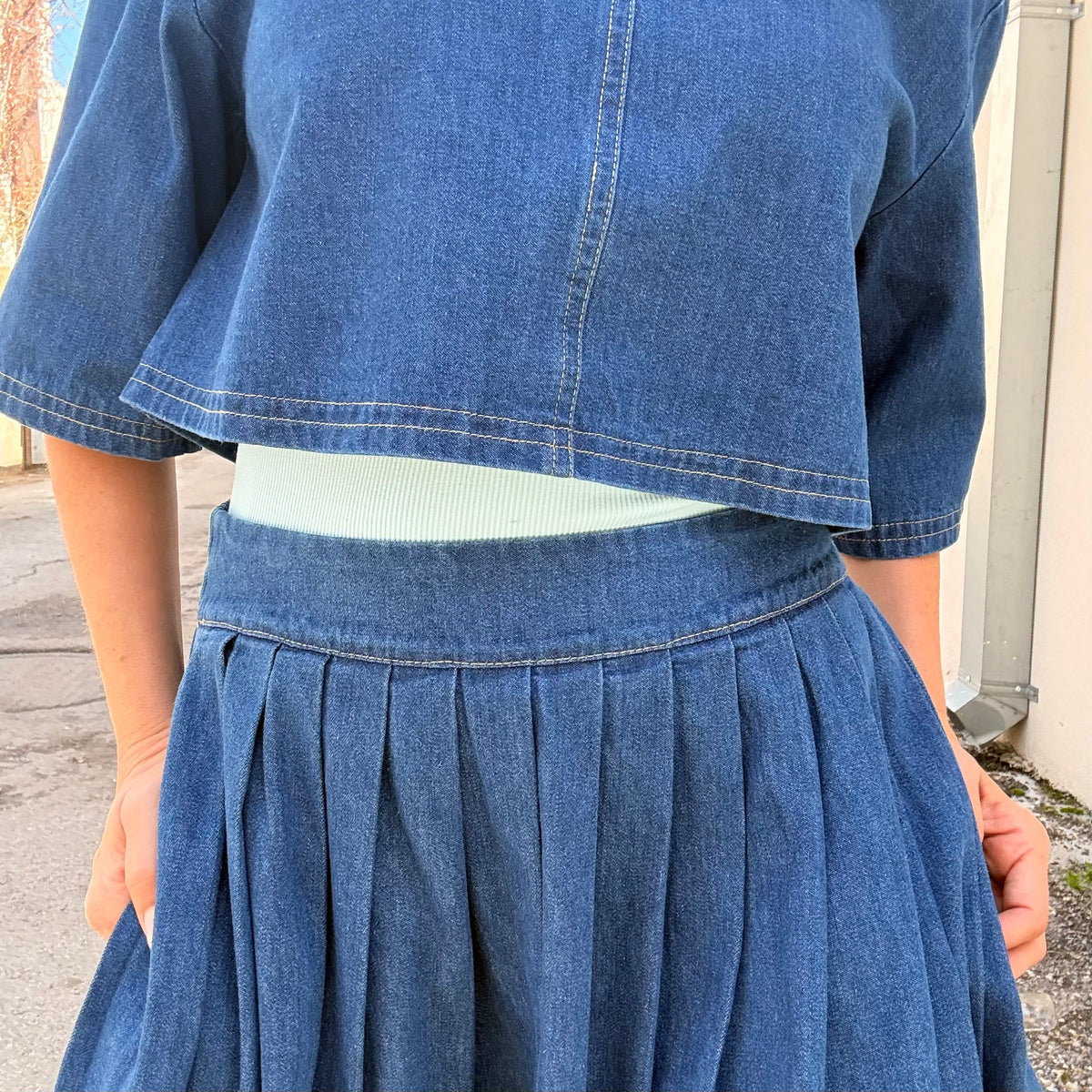 Blue Moon Denim Skirt (part of a set)
