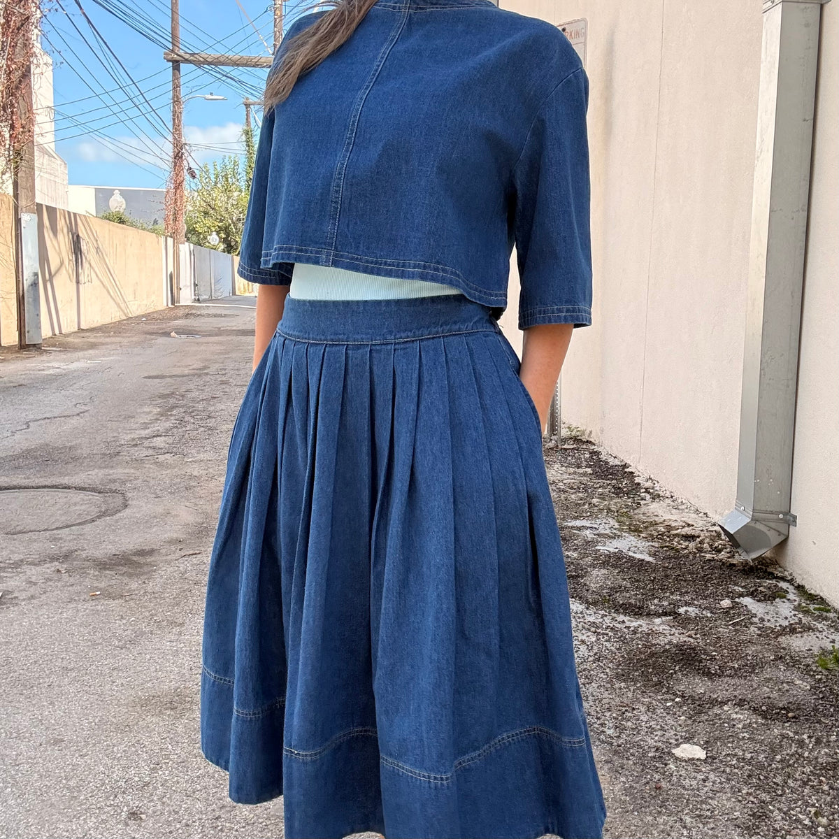 Blue Moon Denim Skirt (part of a set)