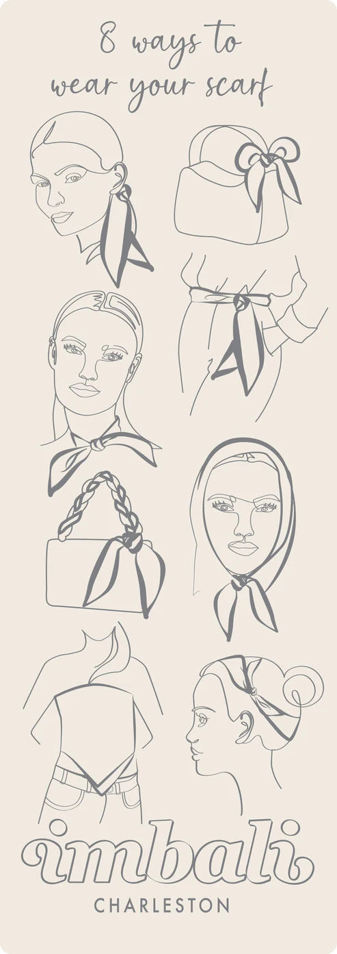 Charleston Pop Scarf 25x25" - Bright Artist Collaboration