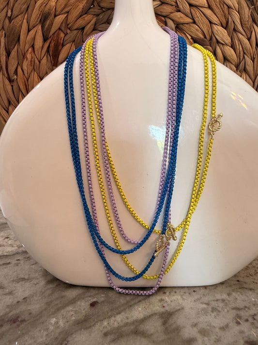Enamel chain Necklace