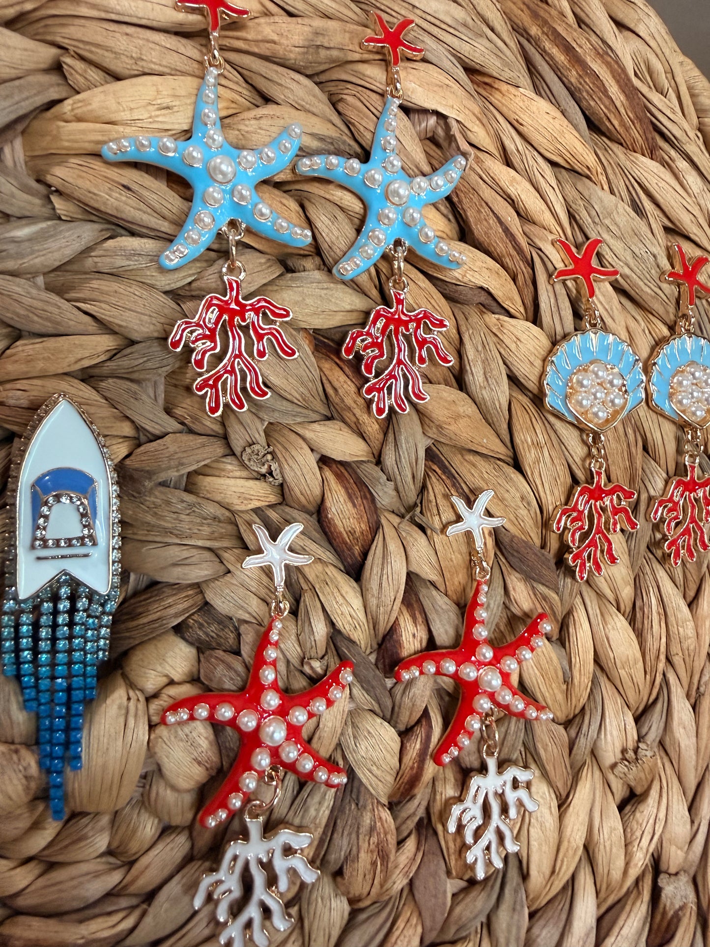 Sea Life for Me Enamel Earrings