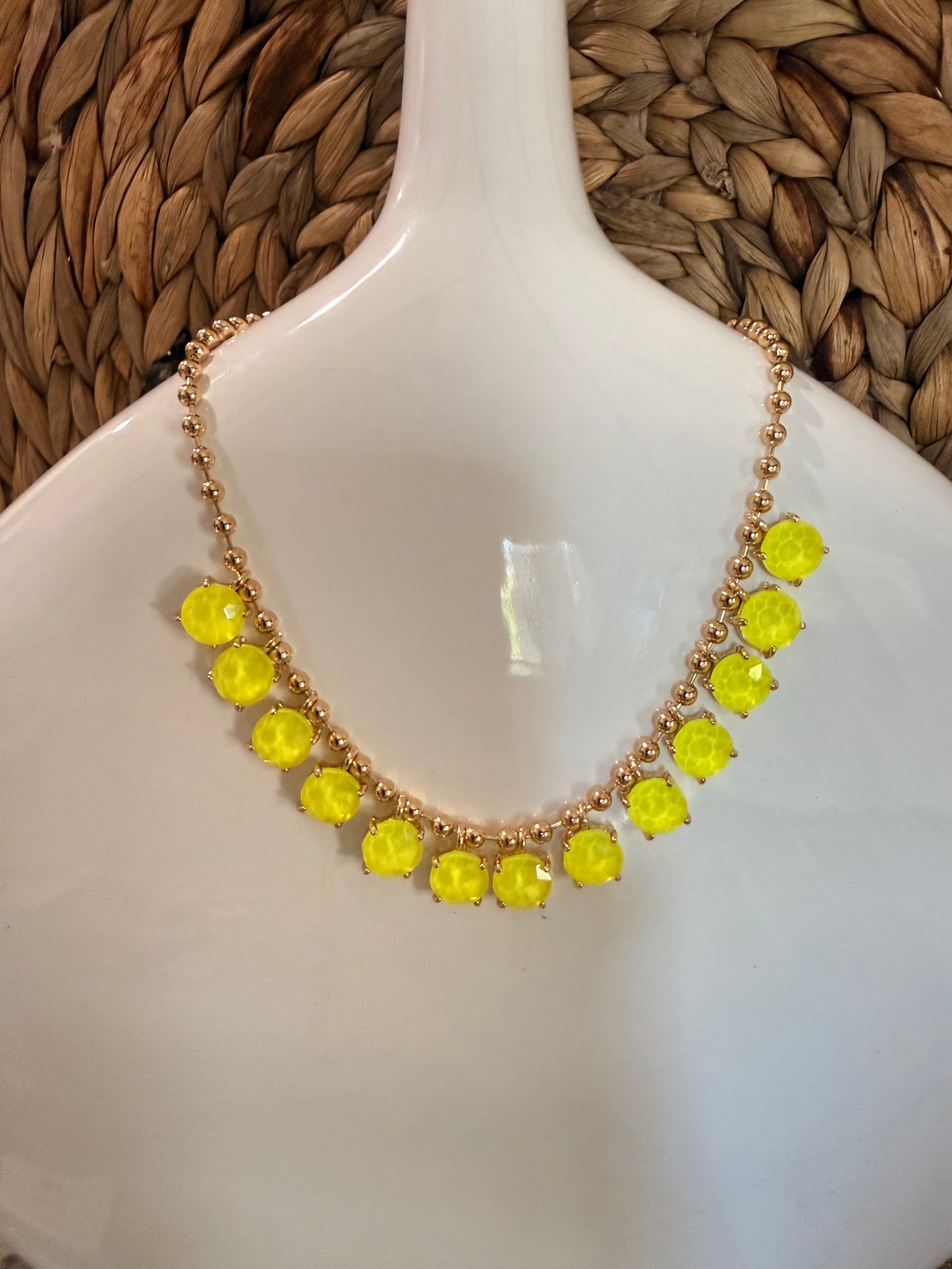 Neon Yellow Necklace