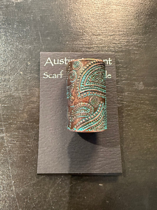 Copper Pattern Scarf Slide