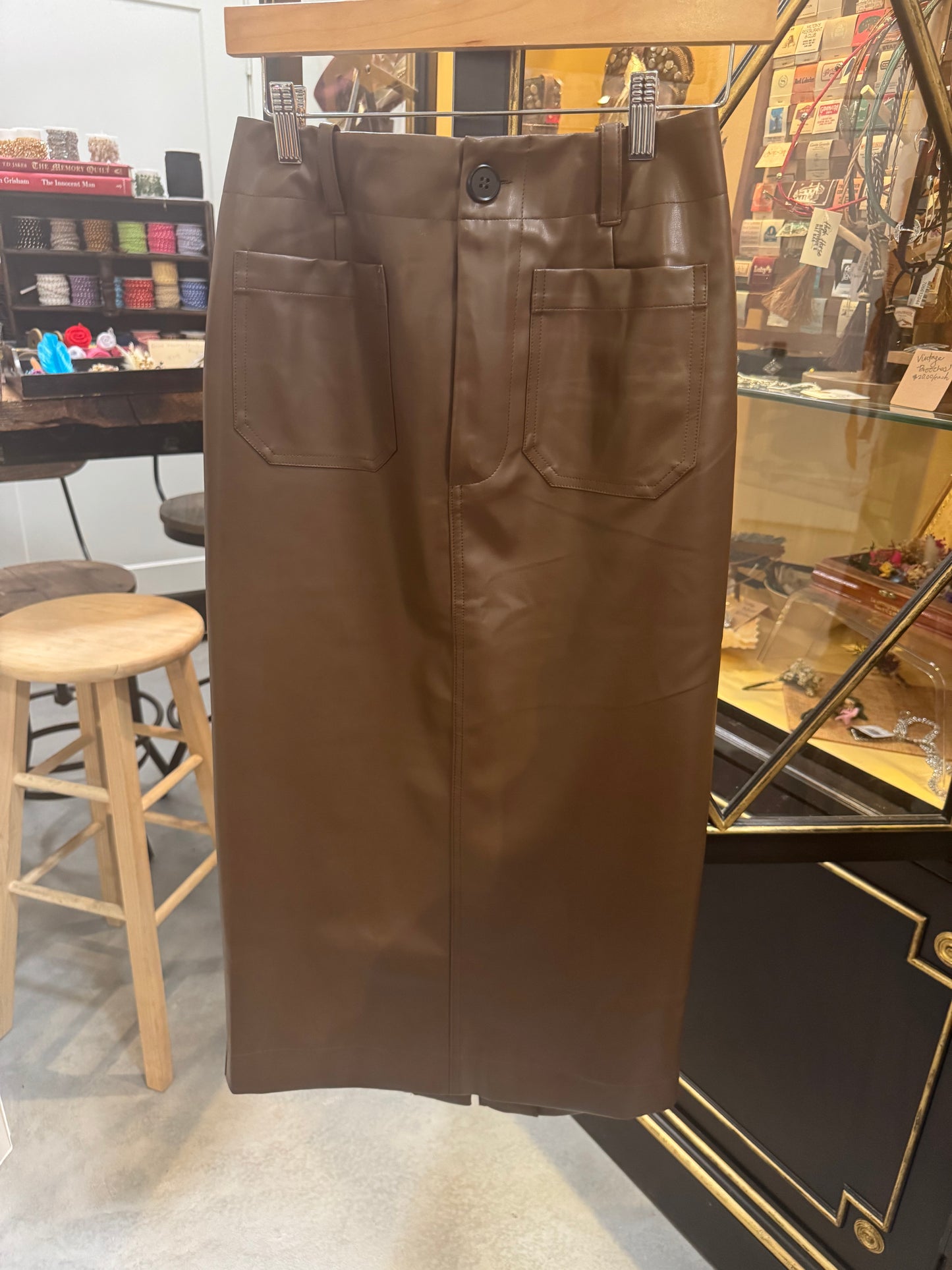 Leather Texture Skirt