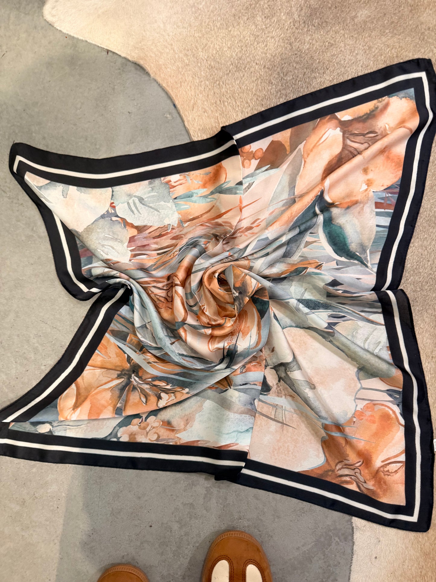 Saltwater Blooms Scarf