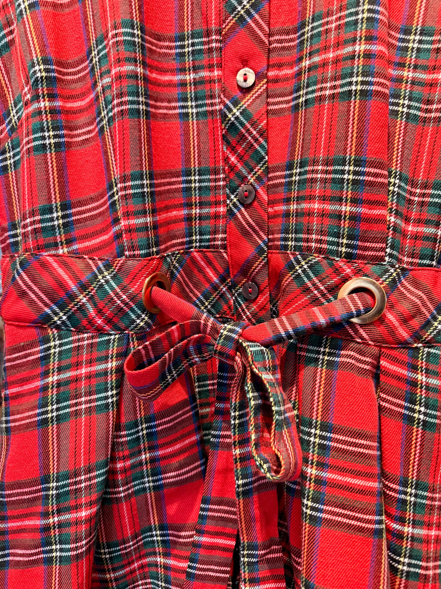 Red Tartan Mini Dress