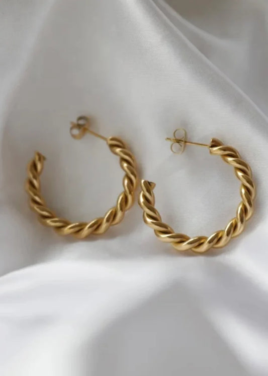 Chunky Twisted Earrings
