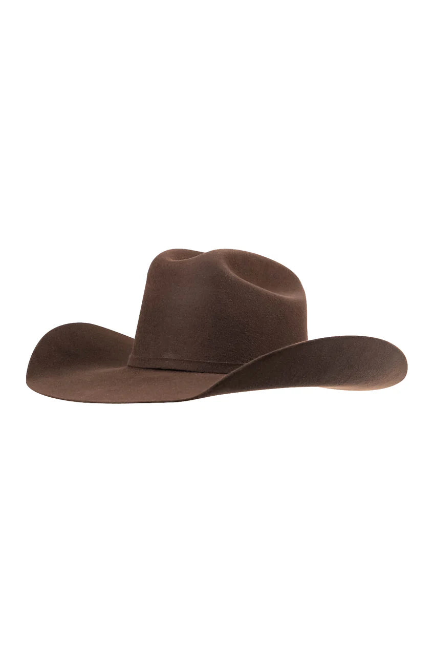 Chocolate Cattleman Wool Felt Hat