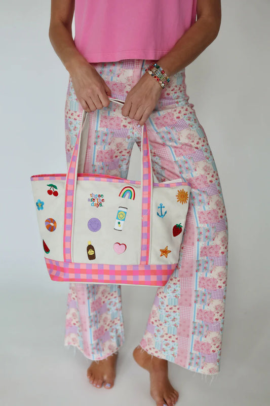 Summer Days Large Tote Bag
