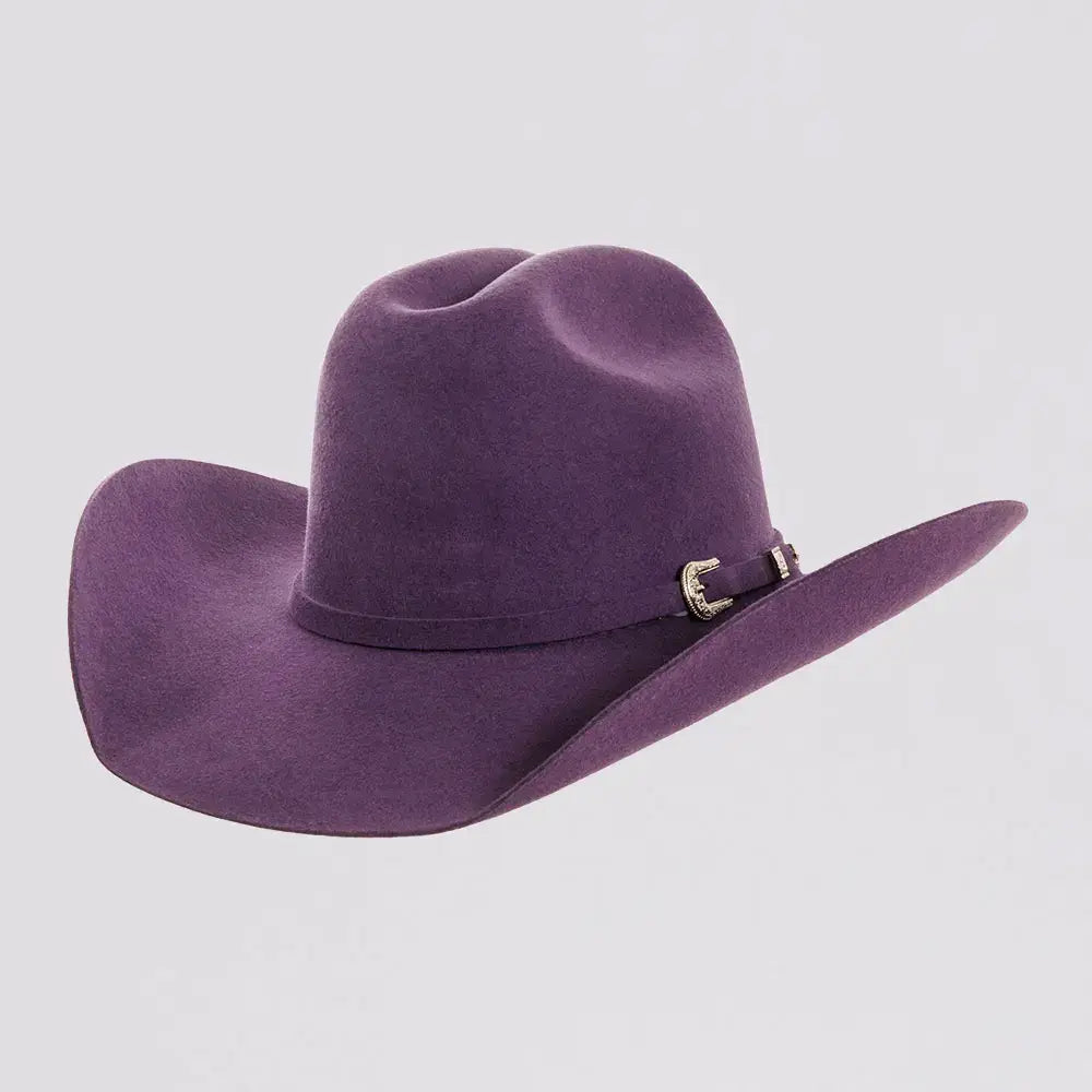 100% Wool Felt Western Cowboy Hat - Style Cattleman: Black / MD