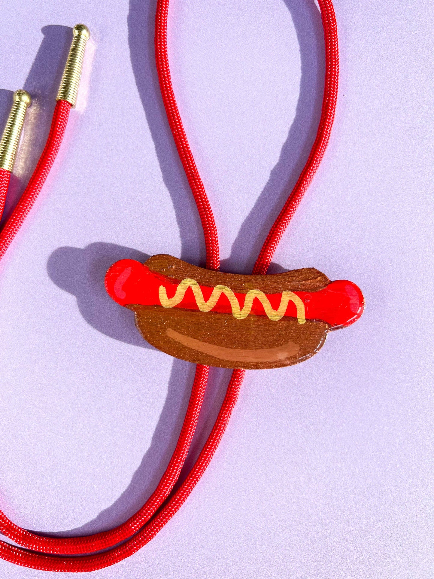 Hot Dog Bolo Tie - Fun Western Accessory