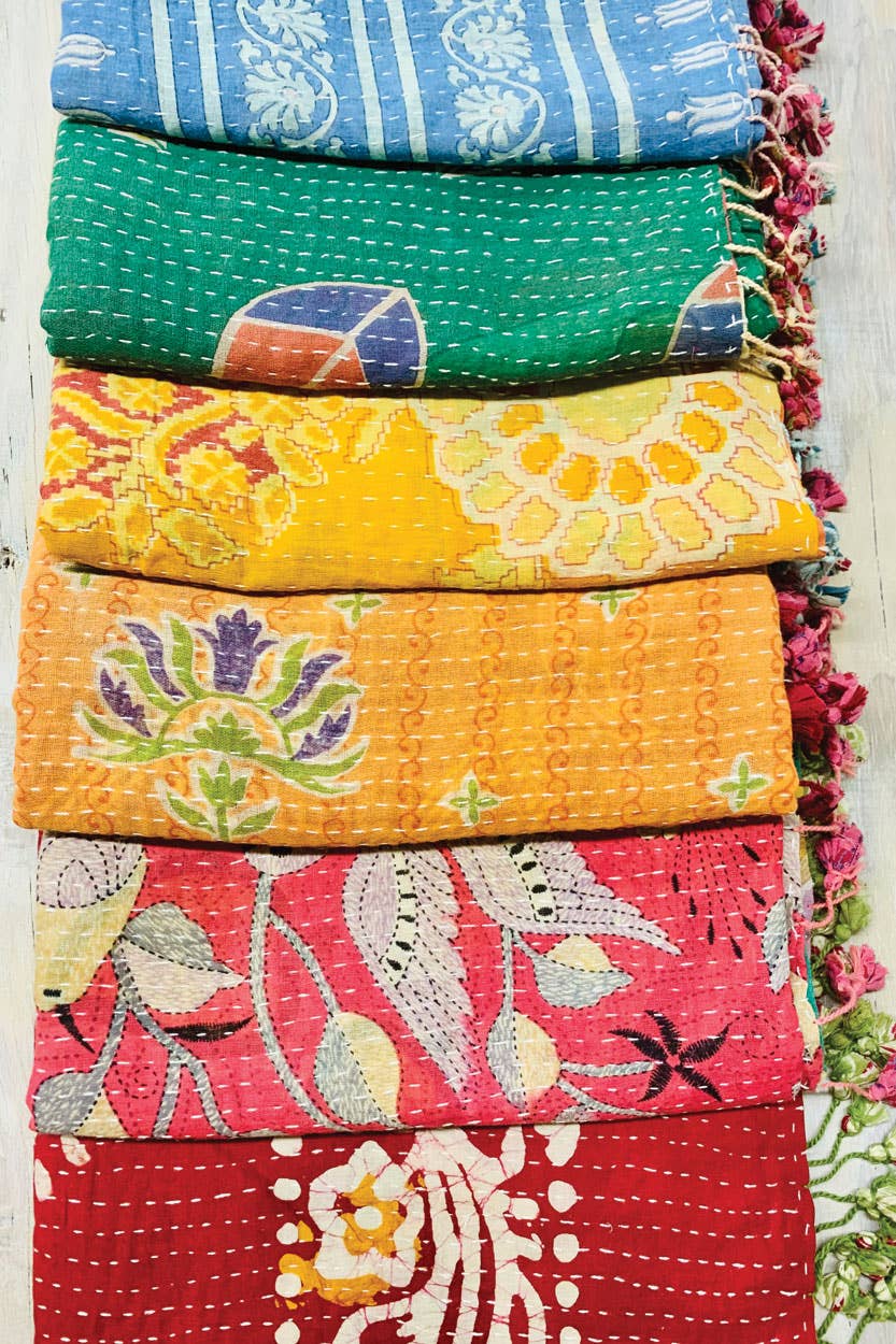 Cotton Kantha Scarves