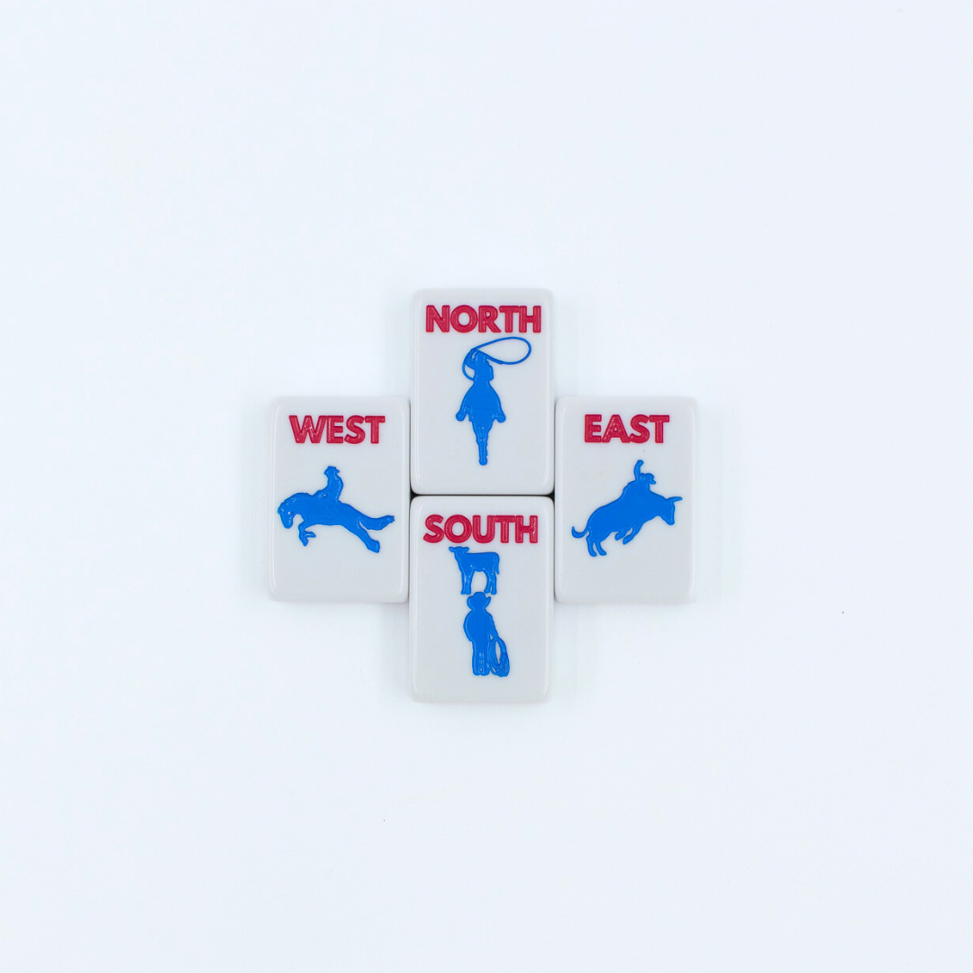 THE TEXAS SERIES  |  Mesquite White Mahjong with Lone Star Flair