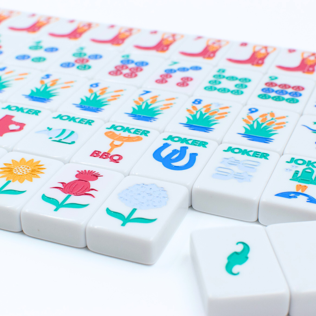 THE TEXAS SERIES  |  Mesquite White Mahjong with Lone Star Flair