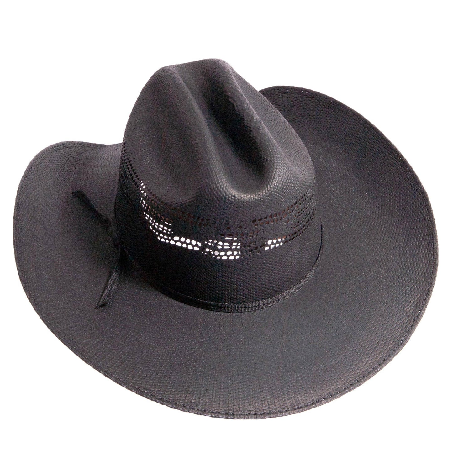 Black Bangora Straw Western Cowboy Hat - Style Bozeman