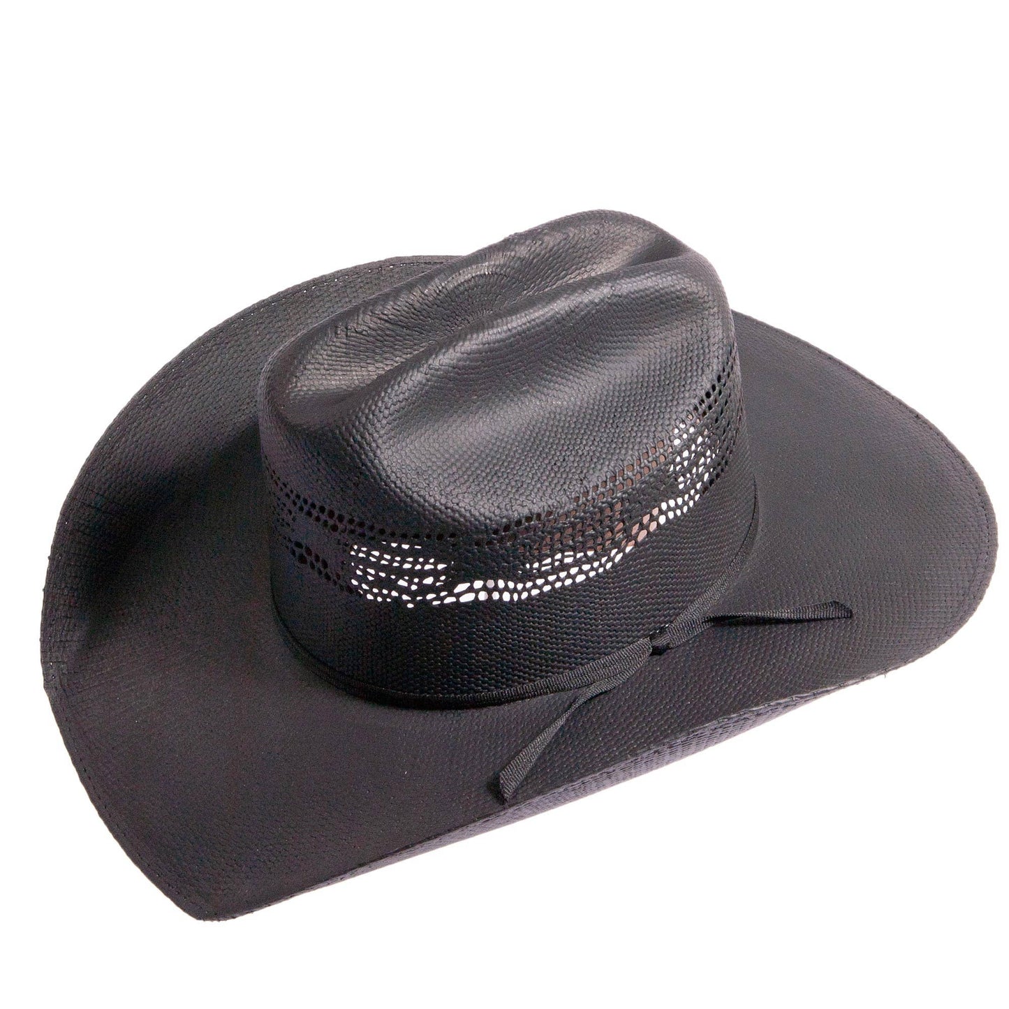 Black Bangora Straw Western Cowboy Hat - Style Bozeman