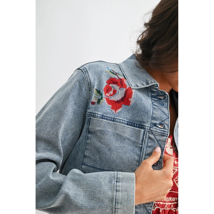Embroidered Denim Jacket