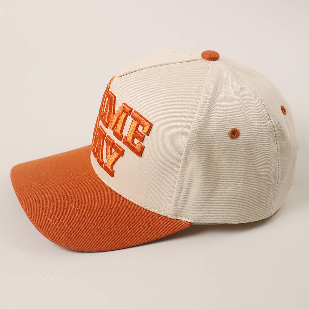 GAME DAY 3D Letter Embroidered Two-Tone Trucker Hat : BOR / ONE SIZE