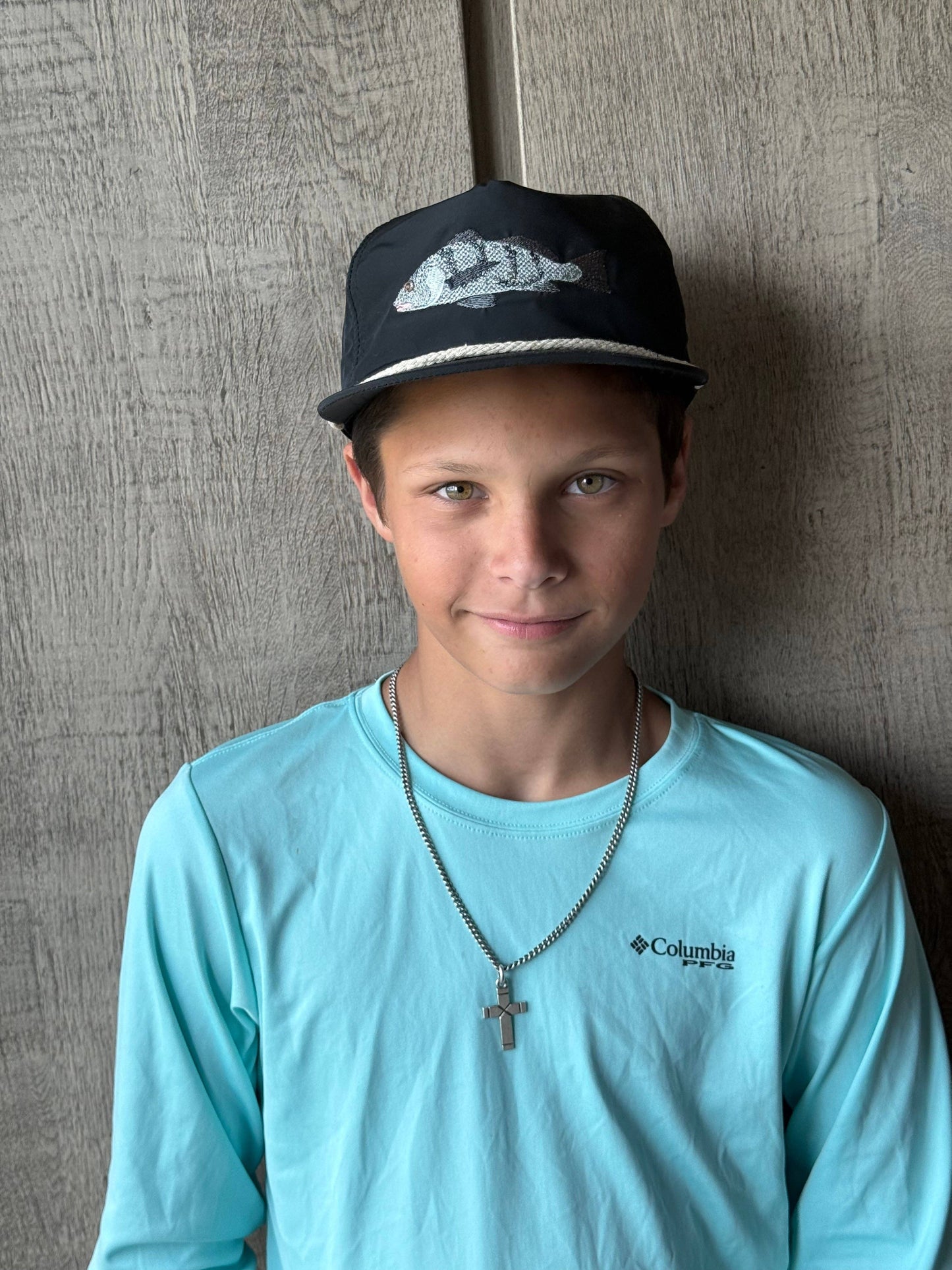 Black Drum Hat in Black