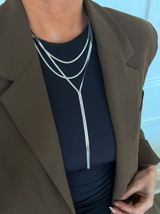 EVELYN NECKLACE: SILVER