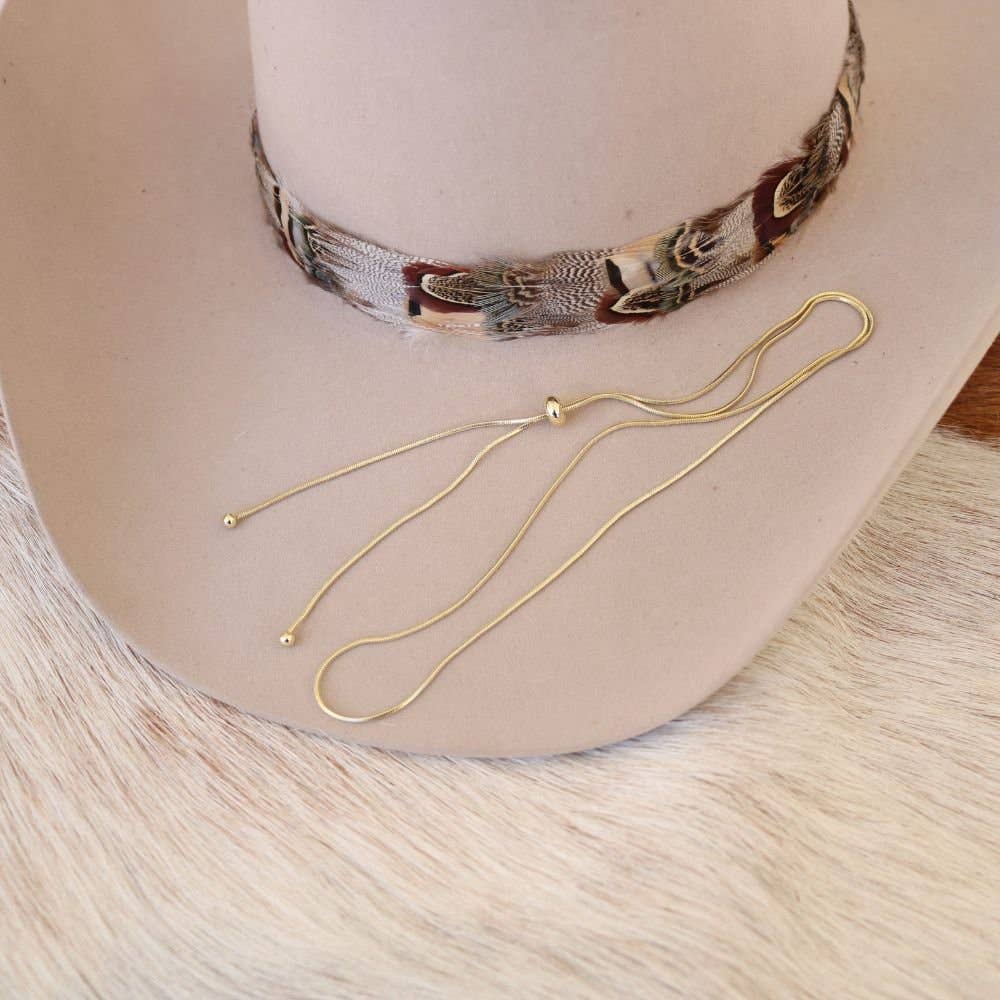 Gold Plated Snake Chain HatBand