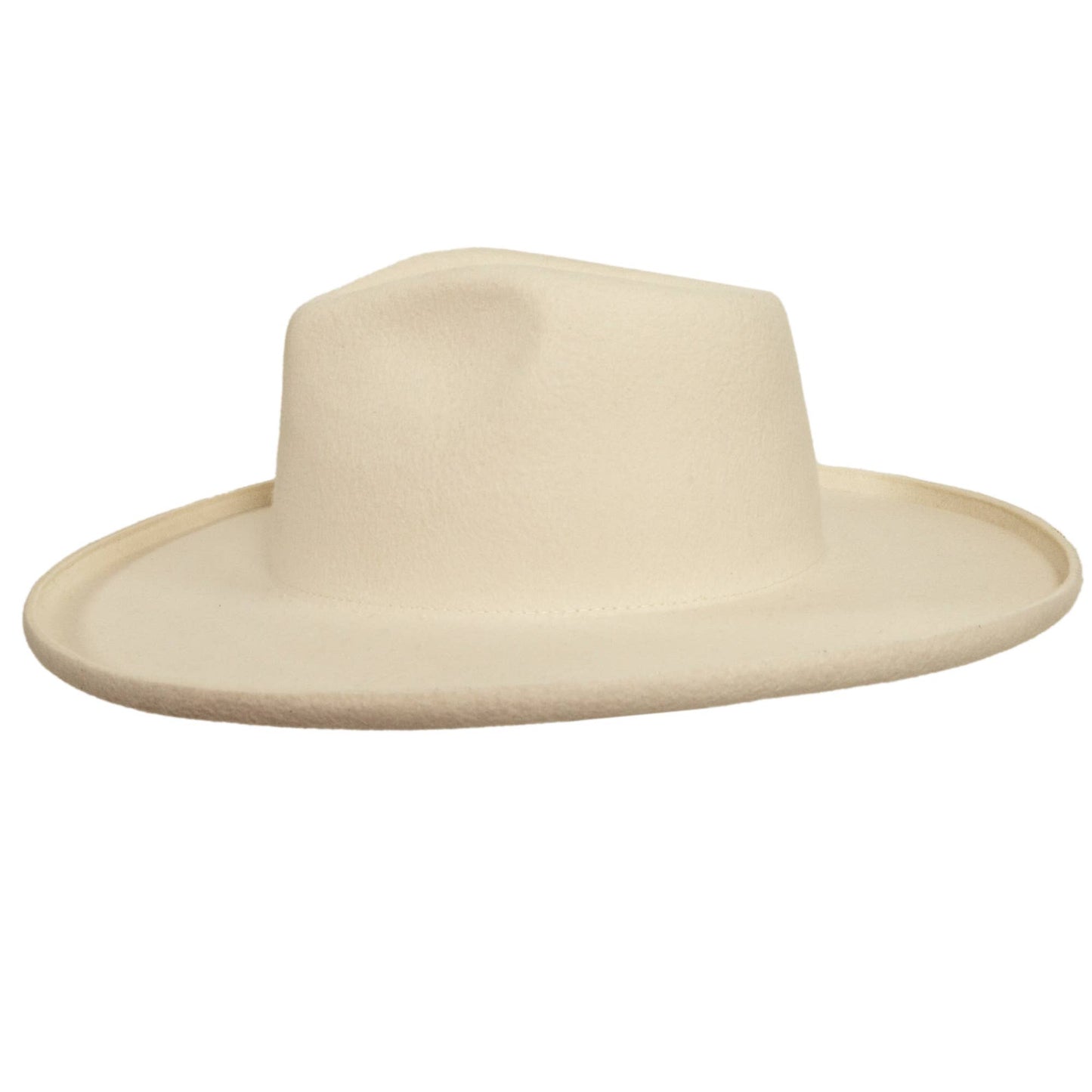 Pencil Rim Wool Felt Fedora Hat - Style Hudson: BLACK / MD