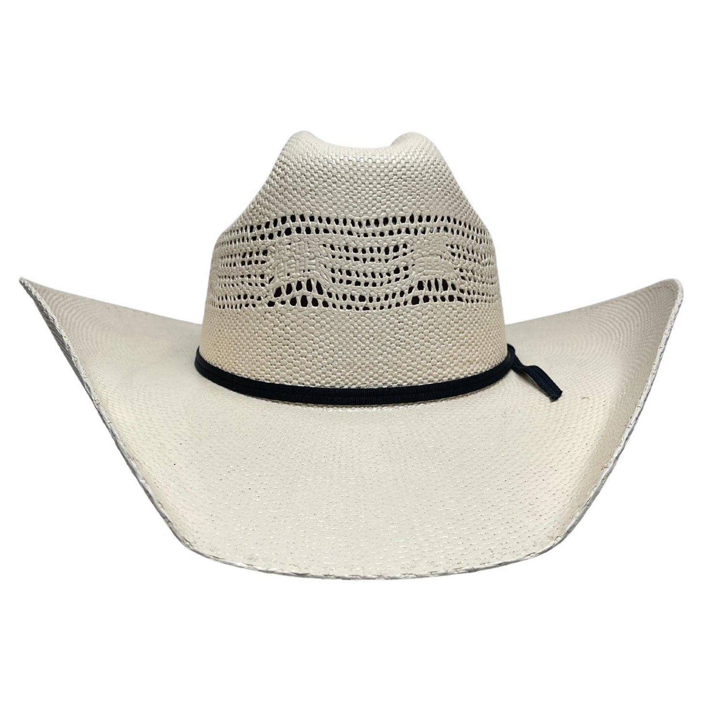 Cream Bangora Straw Western Cowboy Hat