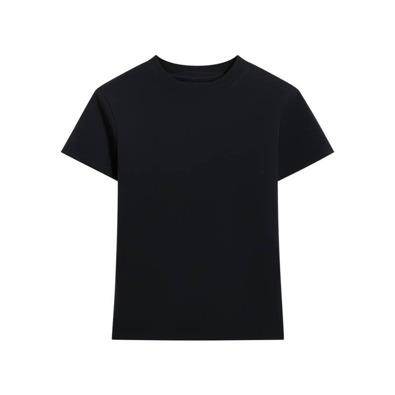Black Essential Crewneck Tee