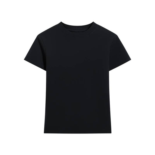 Black Essential Crewneck Tee
