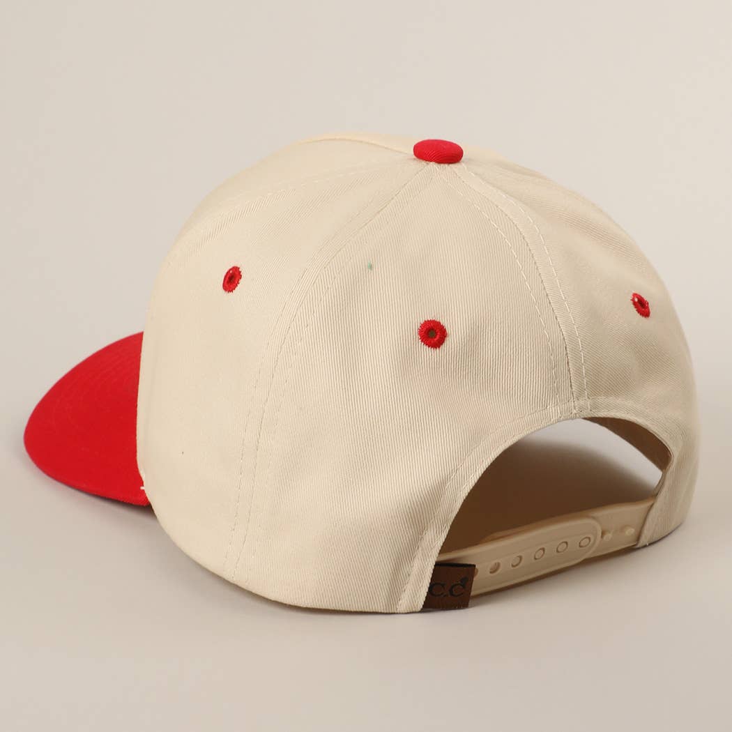 GAME DAY 3D Letter Embroidered Two-Tone Trucker Hat : BGD-WHT / ONE SIZE