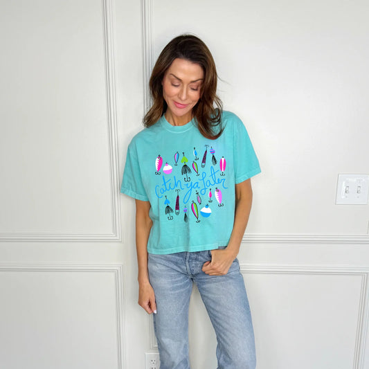 Catch Ya Later Crop Top Tee