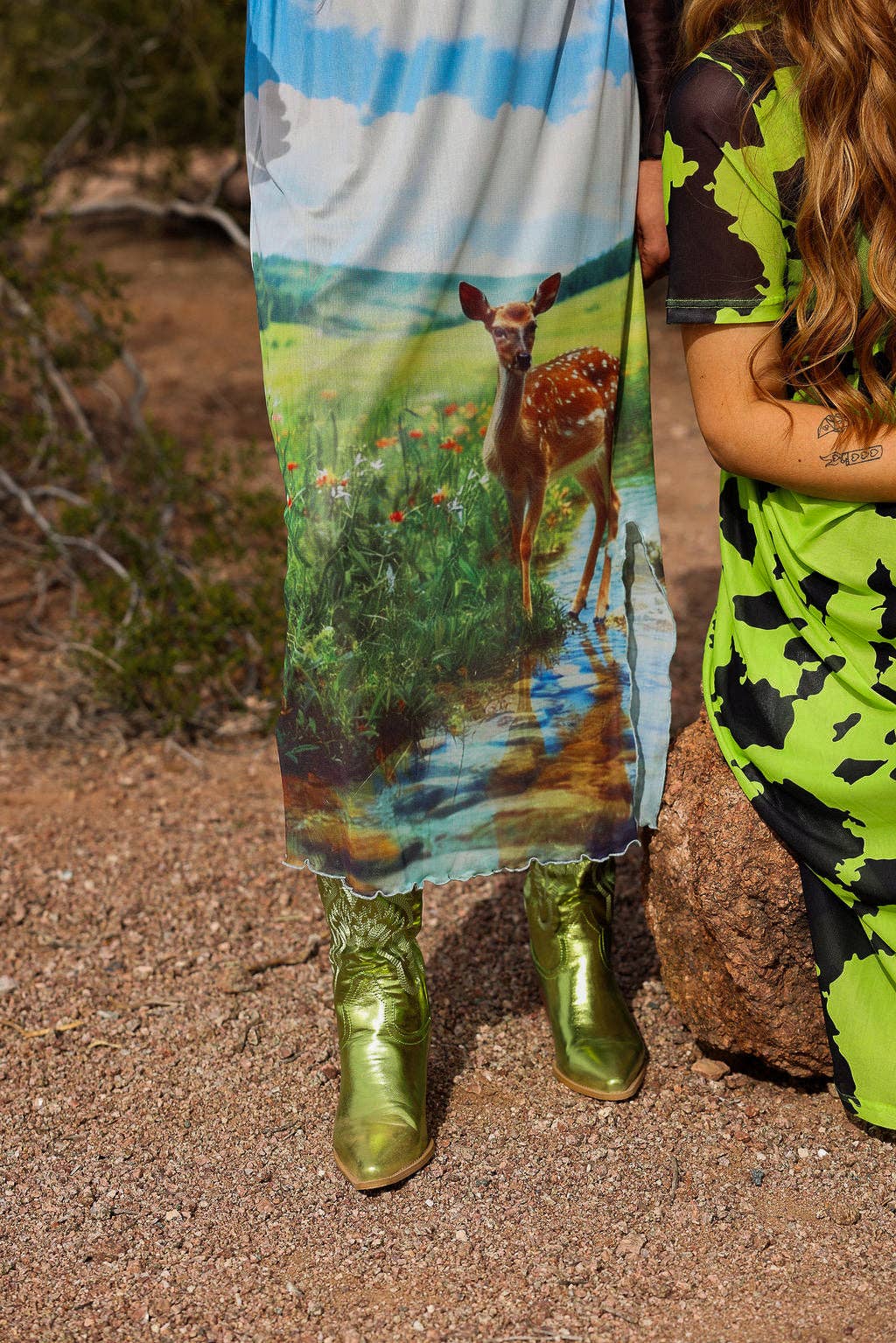 That's Cute Doe Mesh Skirt