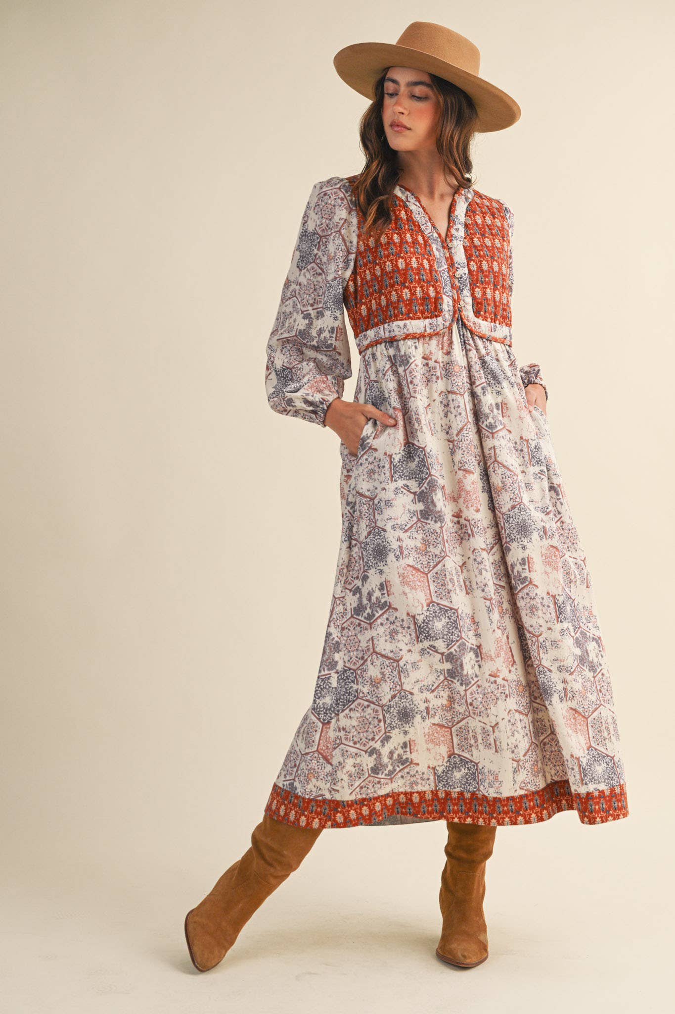 Quilted Vest Midi Dress