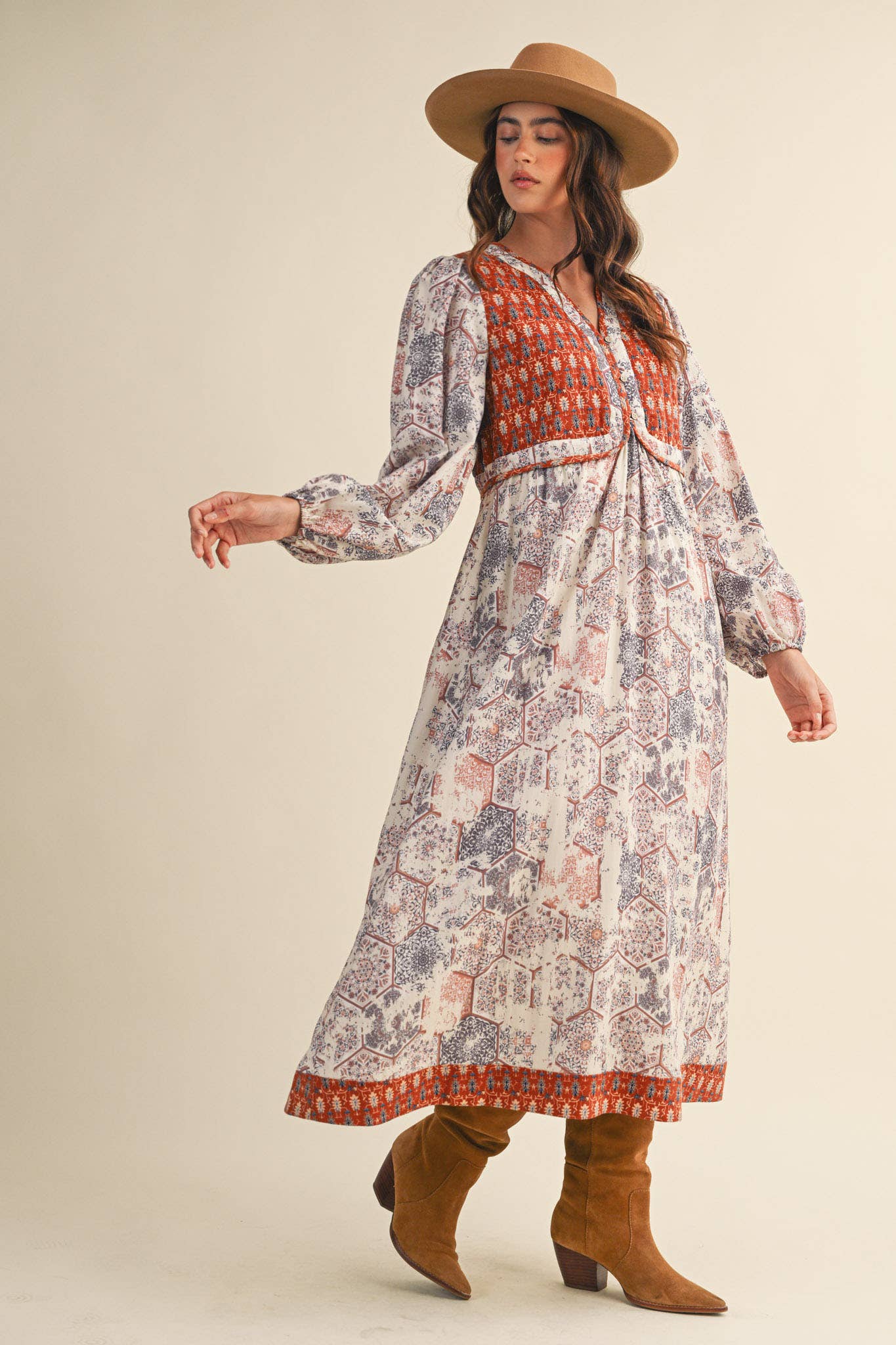 Quilted Vest Midi Dress