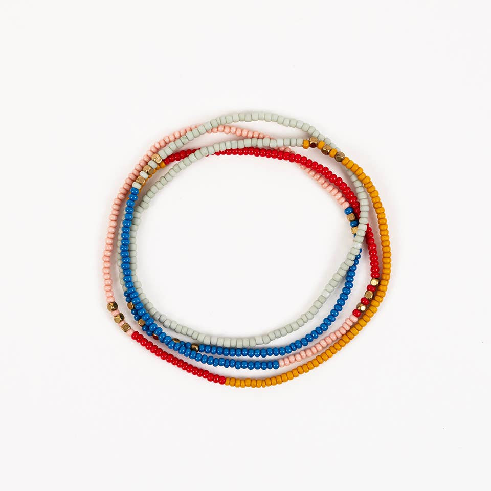 Beaded Stretch Necklace /Wrap Bracelet