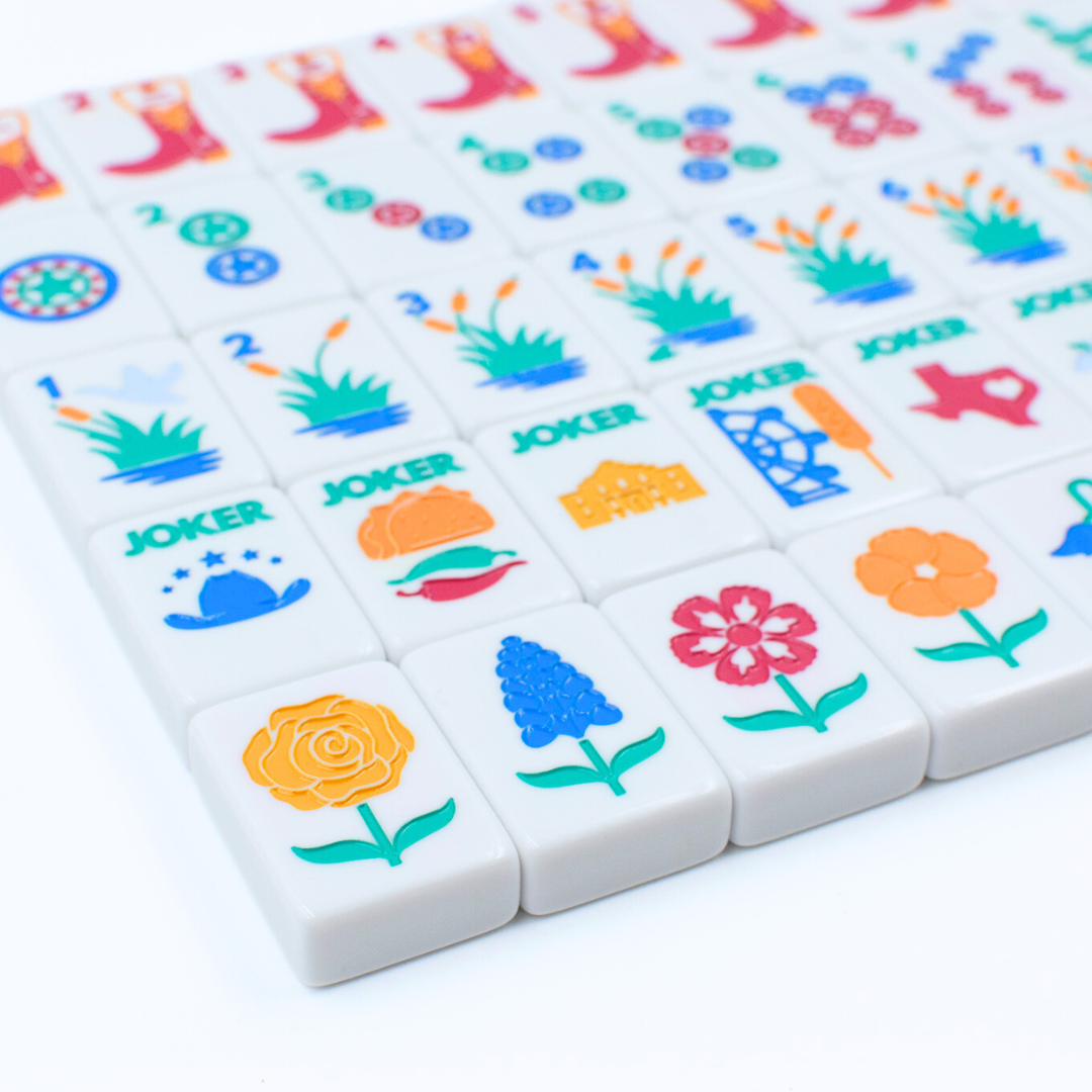 THE TEXAS SERIES  |  Mesquite White Mahjong with Lone Star Flair