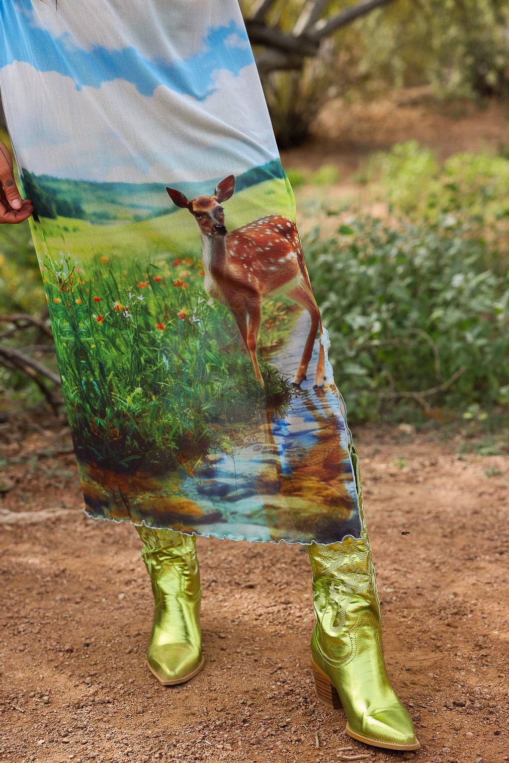 That's Cute Doe Mesh Skirt